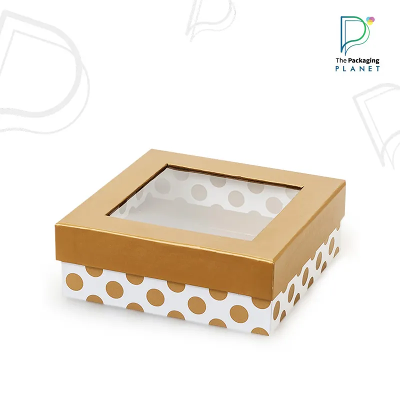 Custom Gourmet Rigid Window Boxes Wholesale